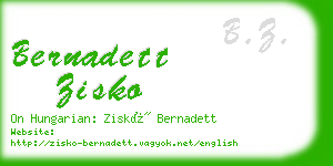bernadett zisko business card